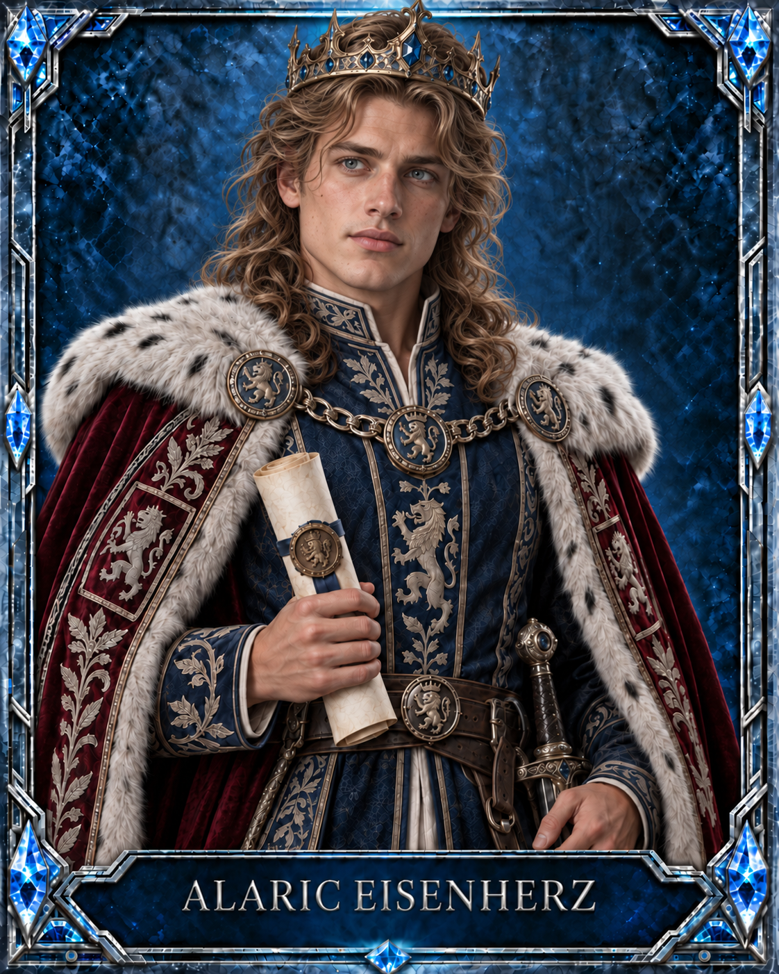 Porträt von König Alaric Eisenherz