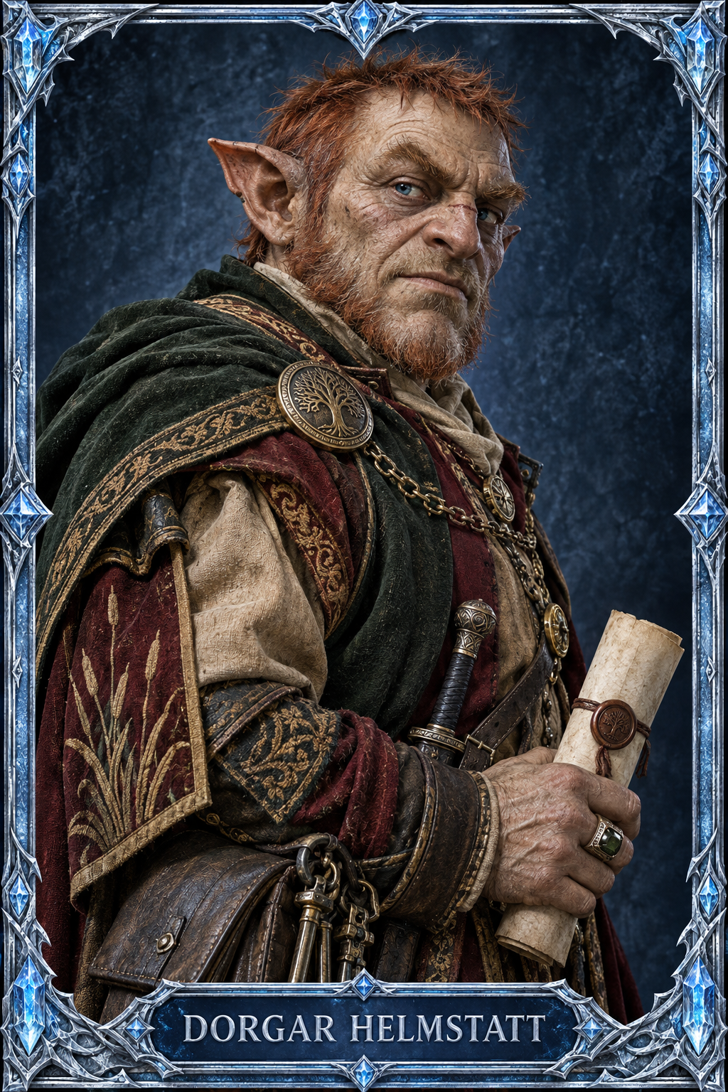 Porträt von Baron Dorgar Helmstatt