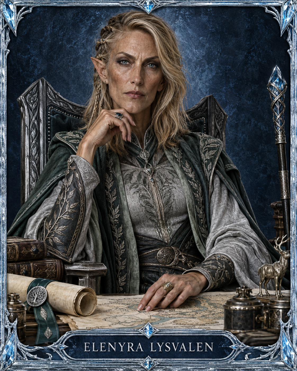 Porträt von Baronin Elenyra Lysvalen
