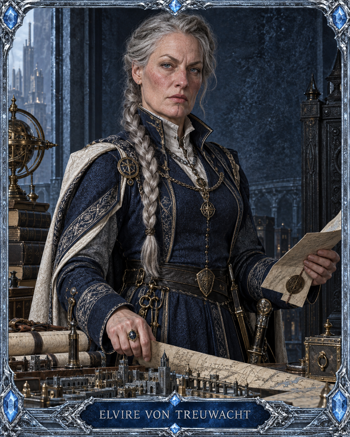 Porträt von Baronin Elvire von Treuwacht