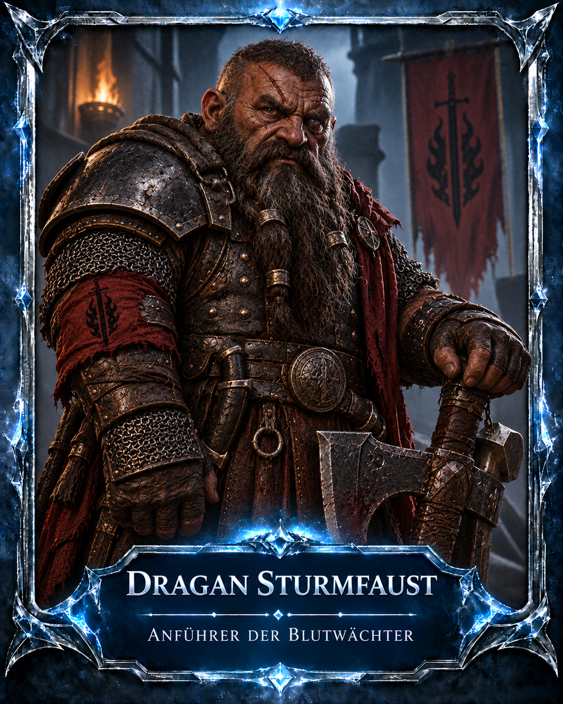 Porträt des Hohepriesters Dragan Sturmfaust