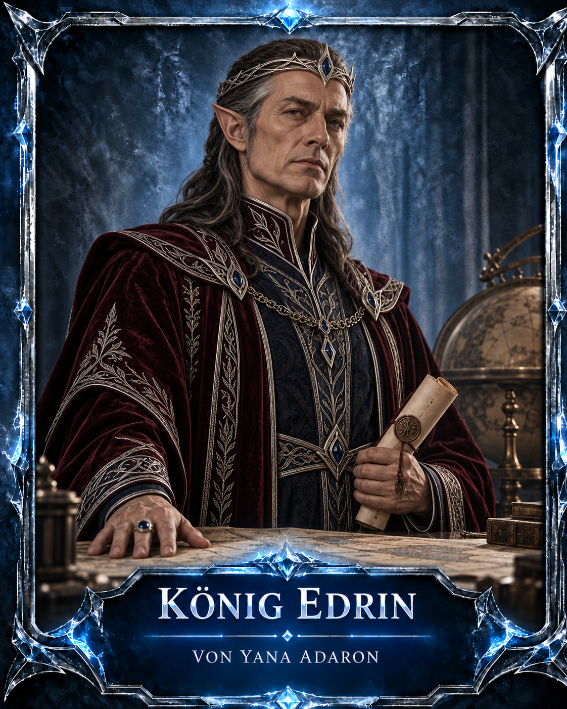Porträt von König Edrin von Yana Adaron