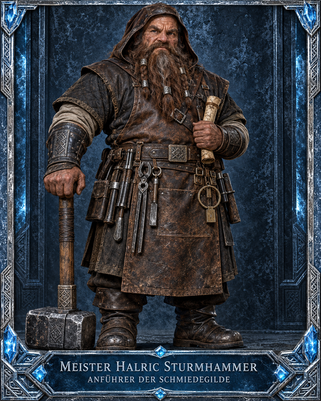 Porträt von Meister Halric Sturmhammer