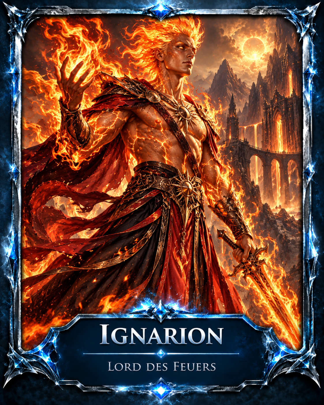 Porträt von Ignarion, Lord des Feuers